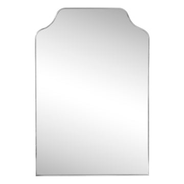 Lindie 24 in. W x 36 in. H Medium Scalloped-Top Metal Framed Wall Mounted Mirror - JONATHAN Y